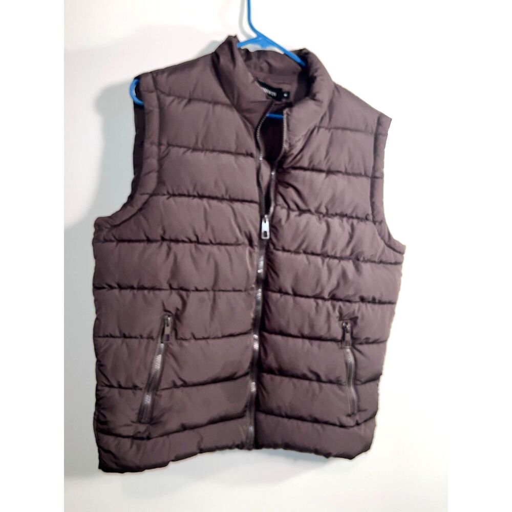 Sonneti London Men's Brown Puffer Vest SZ M
